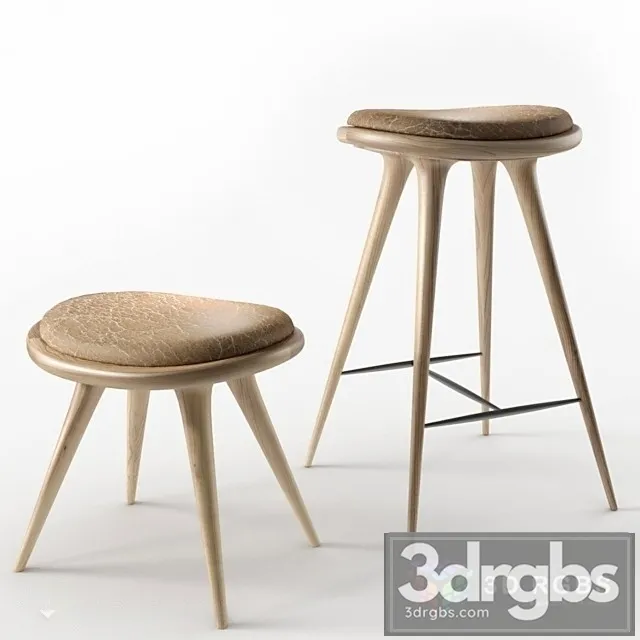Mater High Stool 3D Model Download Mater High Stool 3D Model Download