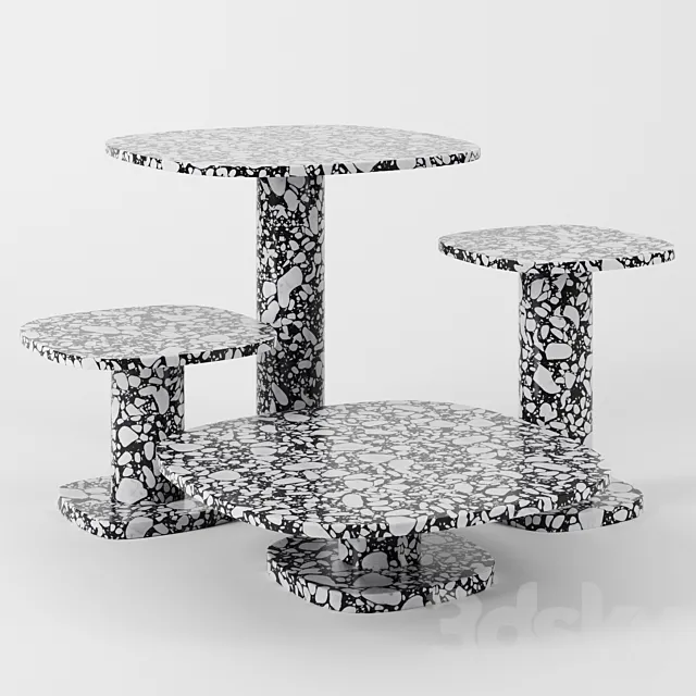 Matera tables by Baxter 3DModel