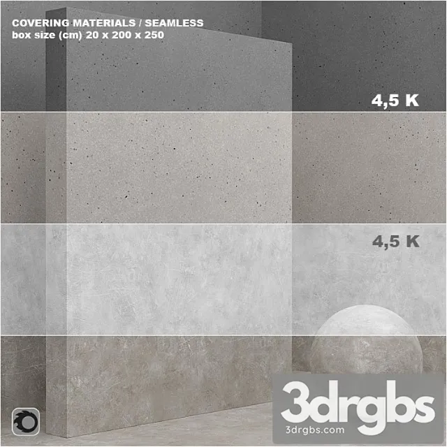 Material (seamless) – coating concrete plaster set 49 3D Model Download