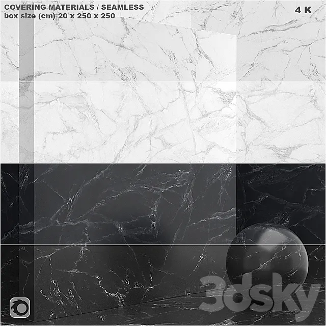 Material (seamless) – coating. marble. plaster set 57 3DModel