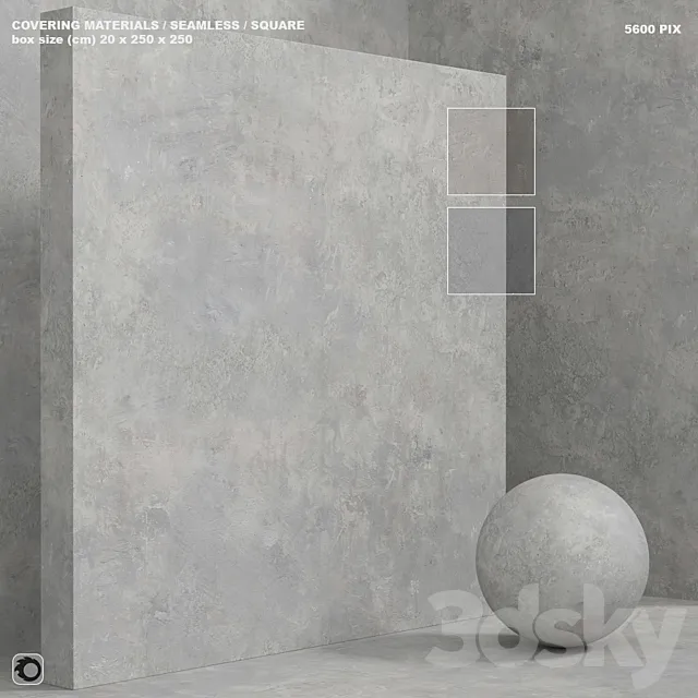 Material (seamless) – concrete plaster set 132 3D Model Material (seamless) – concrete plaster set 132 3D Model