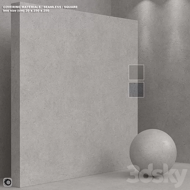 Material (seamless) – concrete plaster set 165 3D Model