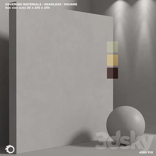 Material (seamless) – concrete plaster set 182 3D Model