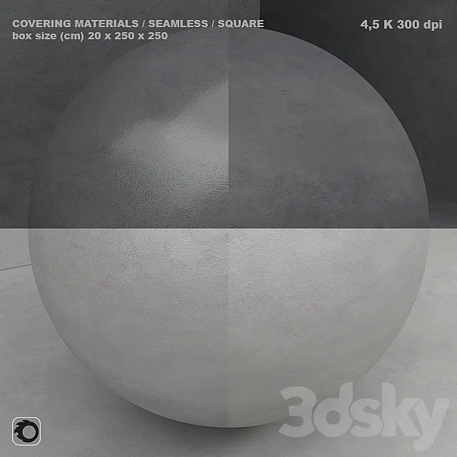 Material (seamless) – microconcrete concrete plaster set 80 3D Model