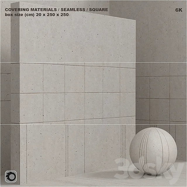 Material (seamless) – plaster concrete panel set 95 3D Model