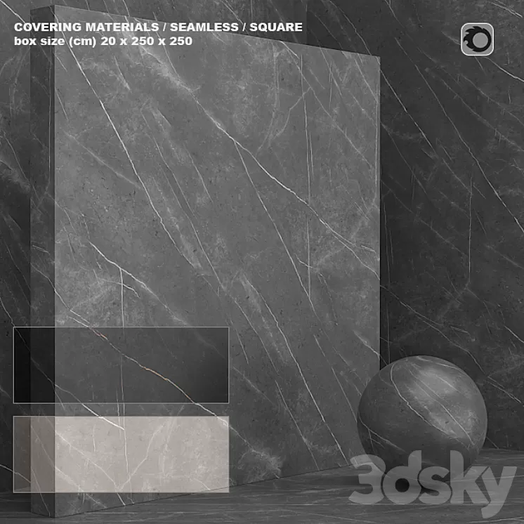 Material (seamless) – stone – set 102 3D Model