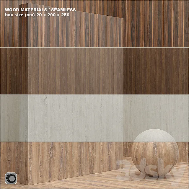 Material wood _ veneer (seamless) – set 11 3D Model