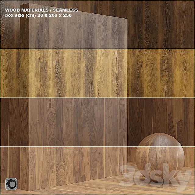 Material wood _ veneer (seamless) – set 15 3D Model