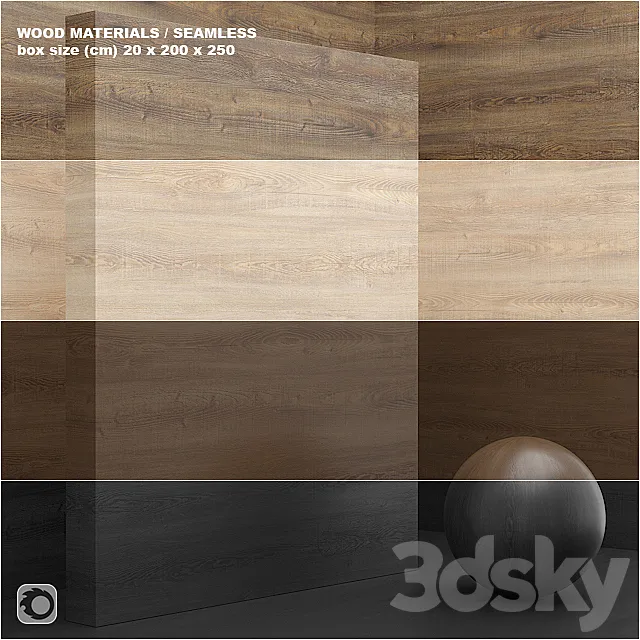 Material wood _ veneer (seamless) – set 20 3D Model