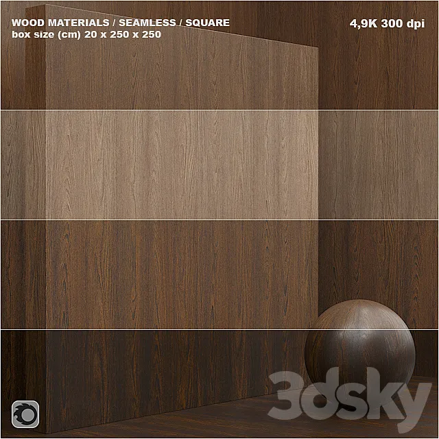 Material wood _ veneer (seamless) – set 36 3DModel
