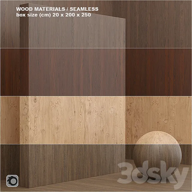 Material wood _ veneer (seamless) – set 6 3DModel