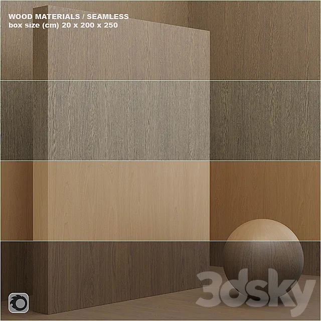Material wood _ veneer (seamless) – set 8 3D Model