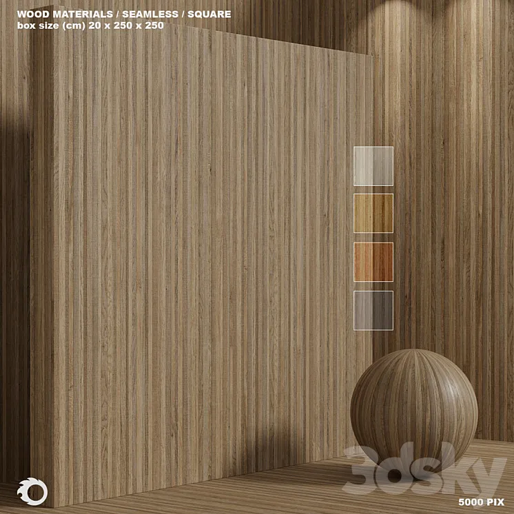 Material wood (seamless) oak – set 130 3D Model Free Download