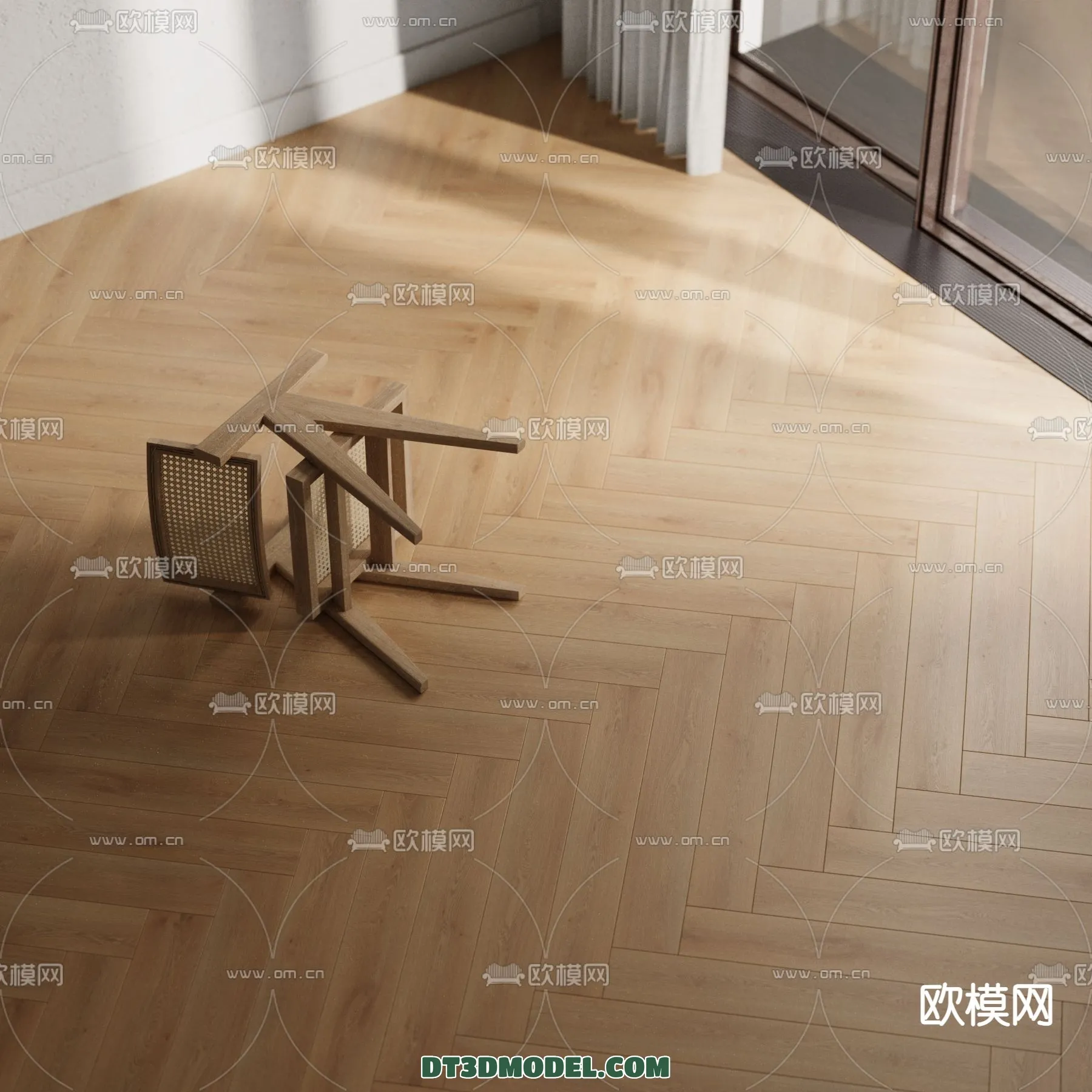 MATERIAL – WOODEN FLOOR – CORONA – 3D MODEL – 2945