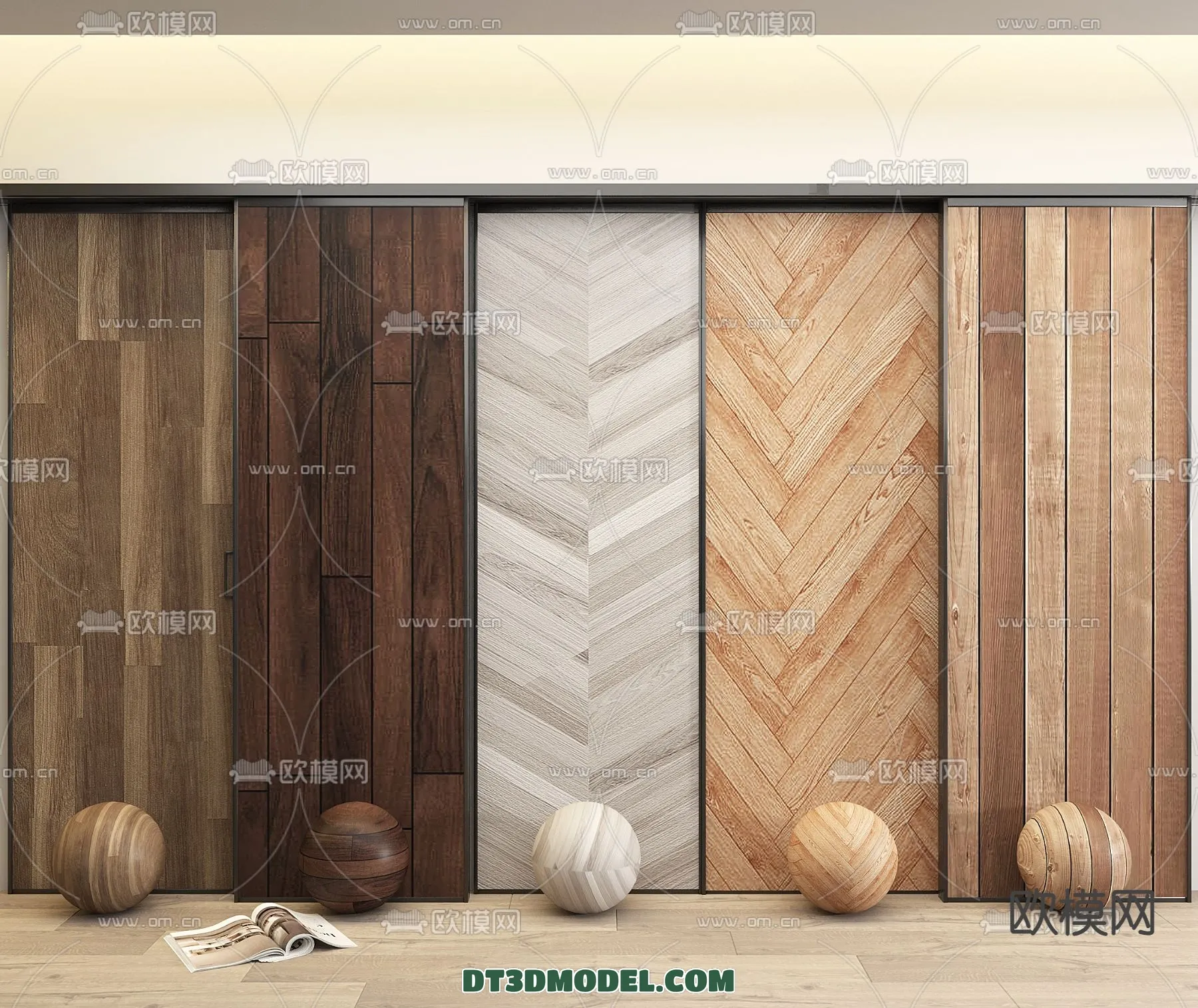 MATERIAL – WOODEN FLOOR – VRAY / CORONA – 3D MODEL – 2996