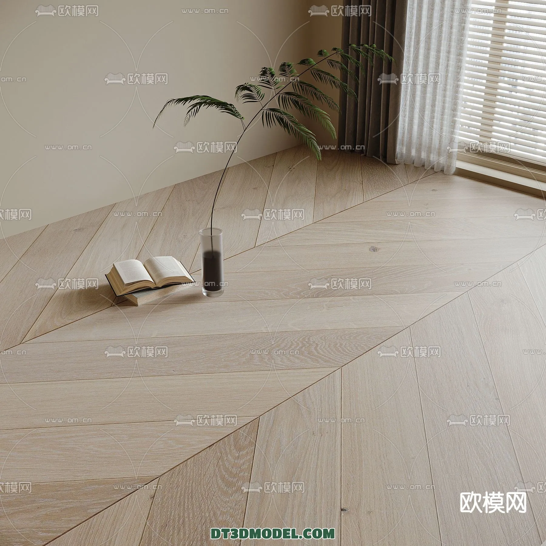 MATERIAL – WOODEN FLOOR – VRAY / CORONA – 3D MODEL – 3022