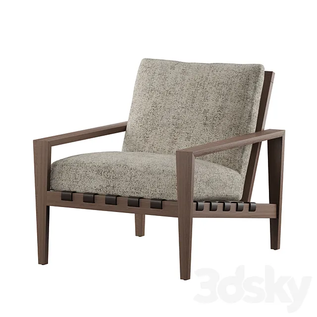 Mathew Accent Chair Slate Lillian August 3DModel Mathew Accent Chair Slate Lillian August 3DModel
