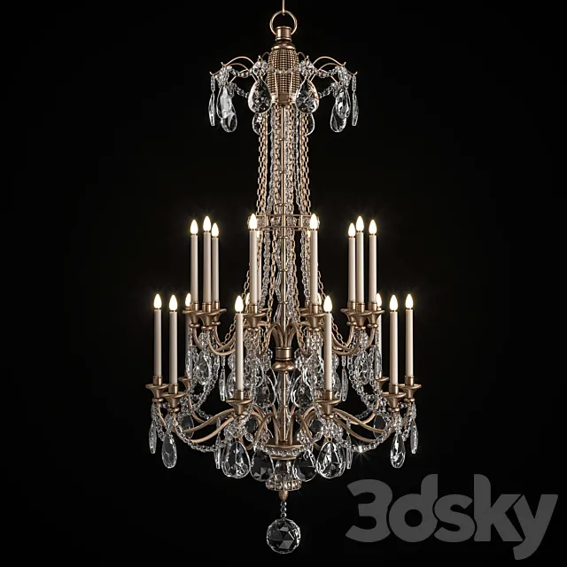 Mathieu Lustrerie: Louis XVI 99974-15CDR 3D Model