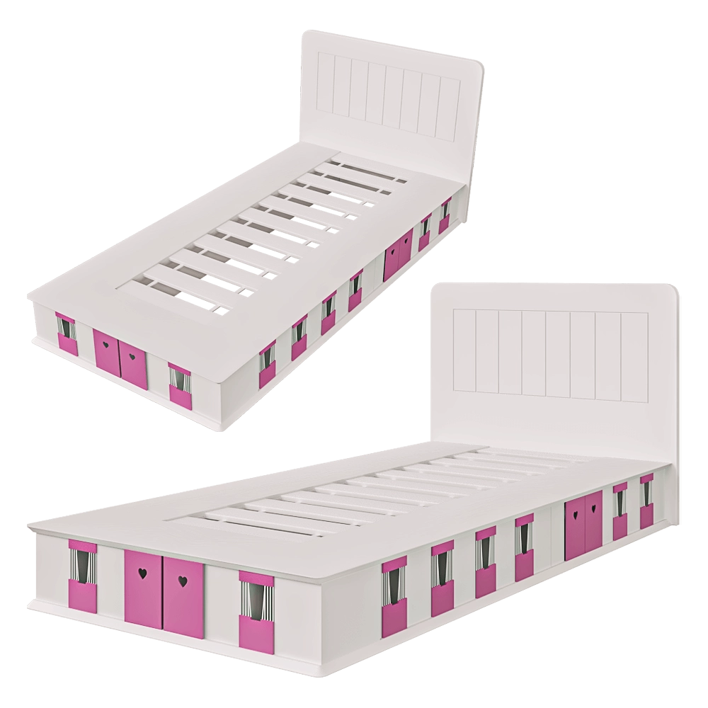 Mathy By Bols – Bed boxes STA BED 90 F 16S + 4G 3D Model