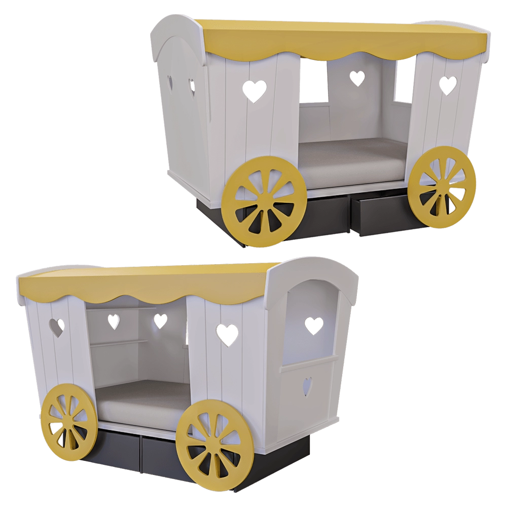Mathy By Bols – Carriage bed 3D Model