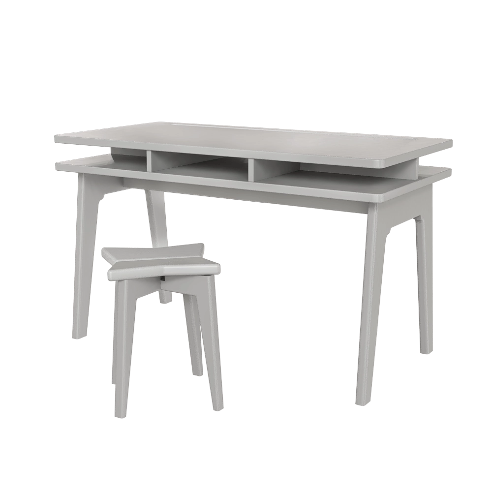 Mathy By Bols – Desk with stool Madavin 3D Model