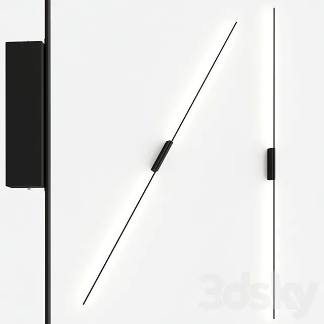 MATITA Wall lamp By EGOLUCE 3DModel MATITA Wall lamp By EGOLUCE 3DModel