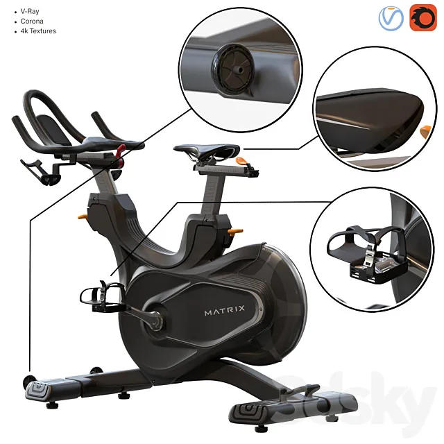 Matrix Fitness CXC Cycle 3D Model