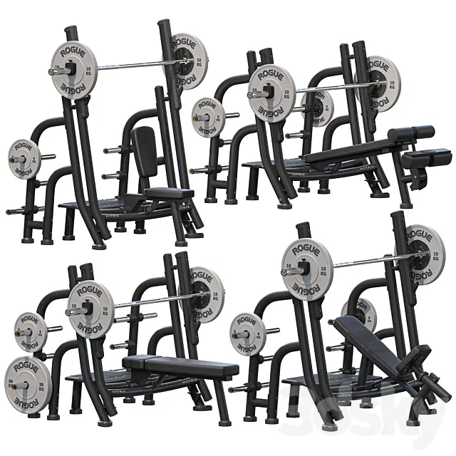 Matrix Magnum Series press bench 3D Model