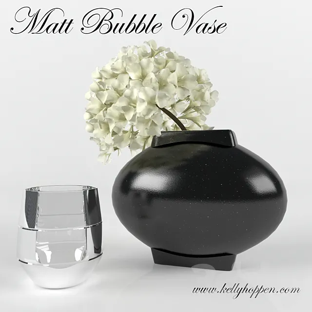 Matt Bubble Vase 3D Model Matt Bubble Vase 3D Model