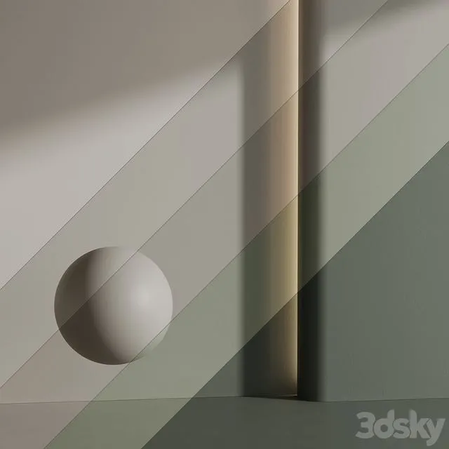 Matte wall paint 002 3D Model