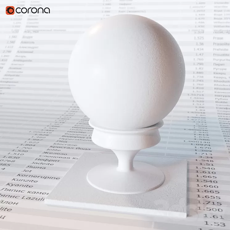 Matte white plastic 3D Model