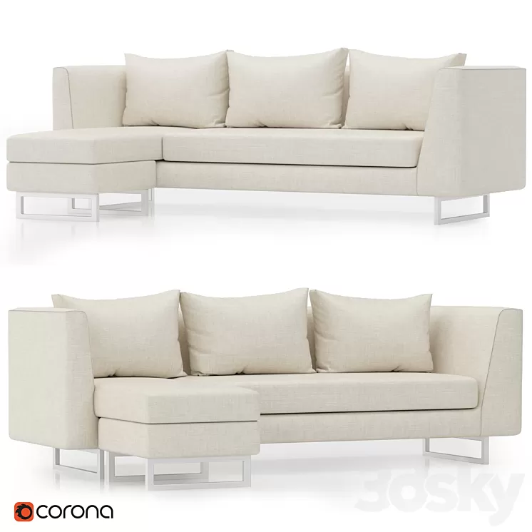 Matthew sectional sofa 3D Model Free Download
