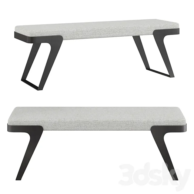Matthew Williams Hover Modern Bench 3D Model Matthew Williams Hover Modern Bench 3D Model