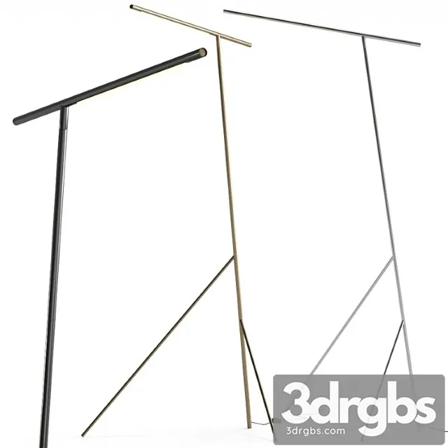 Mattia Floor Lamp Steel Brass By Serax 3D Model Download