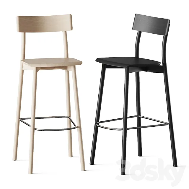 Mattiazzi Chiaro Stool 3D Model Mattiazzi Chiaro Stool 3D Model