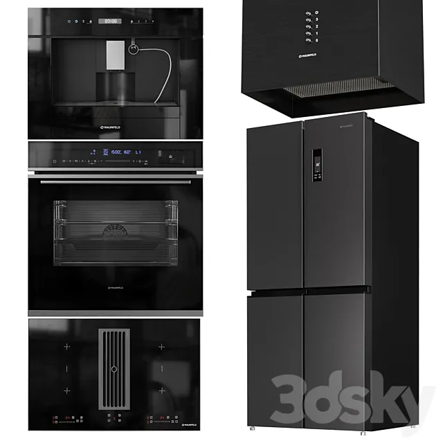 Maunfeld Appliance Collection 3D Model Maunfeld Appliance Collection 3D Model