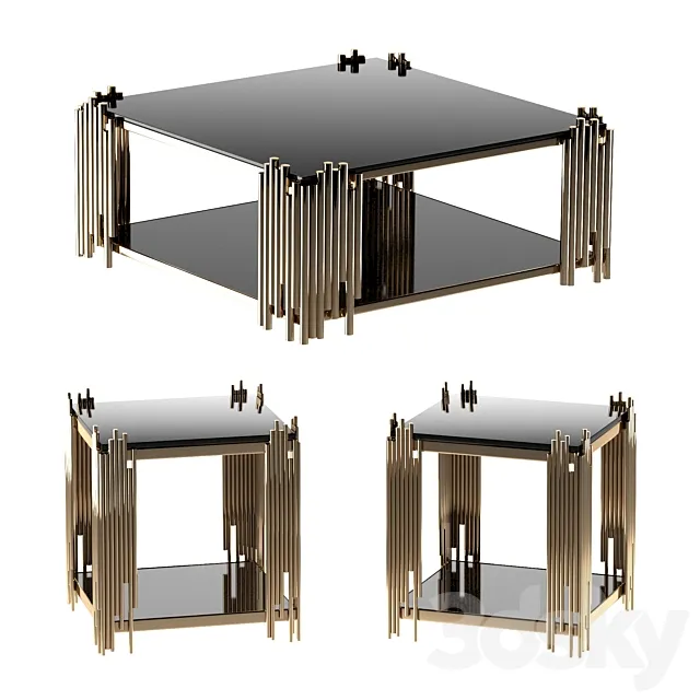 Mauris Square Coffee Table 3DModel