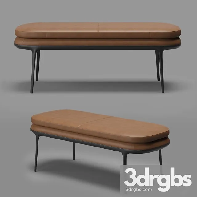 Maxalto caratos bench 2 3D Model Download