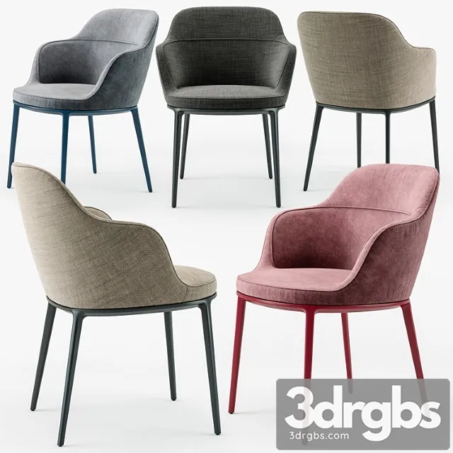 Maxalto Caratos Chair 3D Model Download Maxalto Caratos Chair 3D Model Download