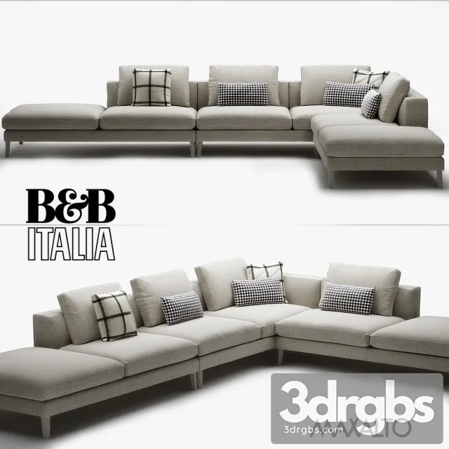 Maxalto Dives Sofa 3D Model Download