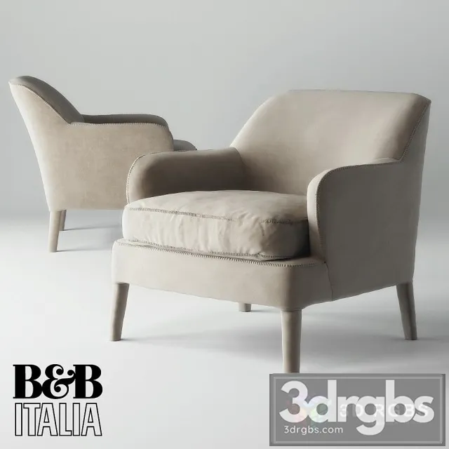 Maxalto Febo Armchair 03 3D Model Download Maxalto Febo Armchair 03 3D Model Download