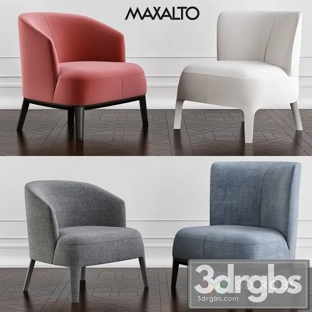 Maxalto Febo Armchair 04 3D Model Download Maxalto Febo Armchair 04 3D Model Download
