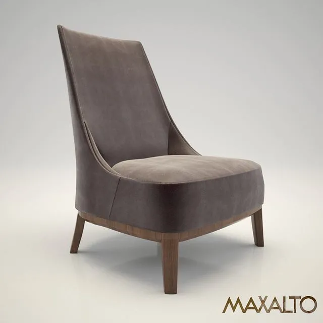 Maxalto Febo armchair Highback 3D Model