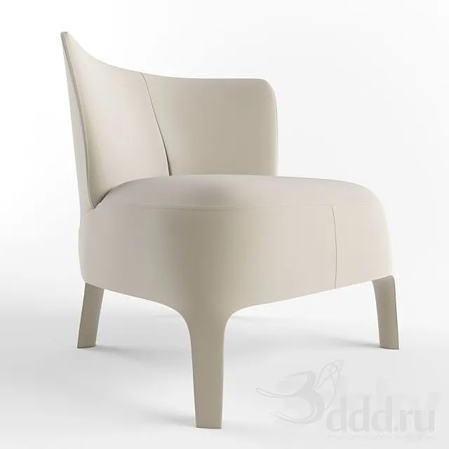 Maxalto Febo low back armchair 3D Model