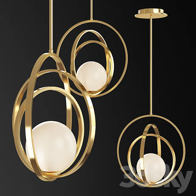 Maxim Coronet 17 Wide Satin Brass Pendant Light 3D Model Maxim Coronet 17 Wide Satin Brass Pendant Light 3D Model