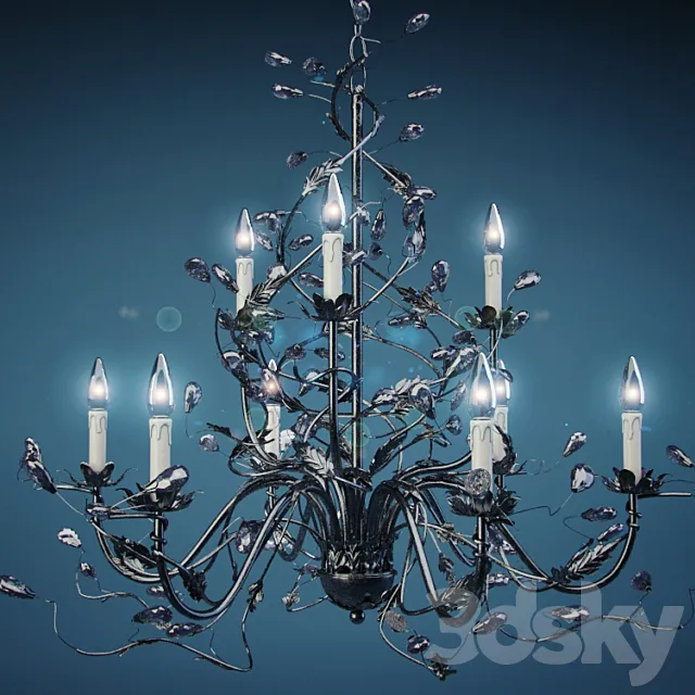 Maxim Lighting 9 Light Elegante Chandelier 3D Model Maxim Lighting 9 Light Elegante Chandelier 3D Model