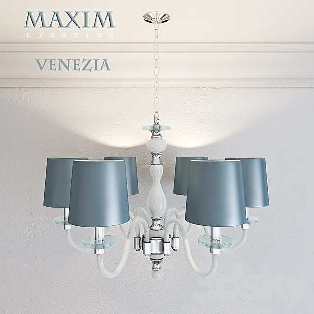 Maxim lighting Chandelier Venezia 6-Light 3D Model Maxim lighting Chandelier Venezia 6-Light 3D Model