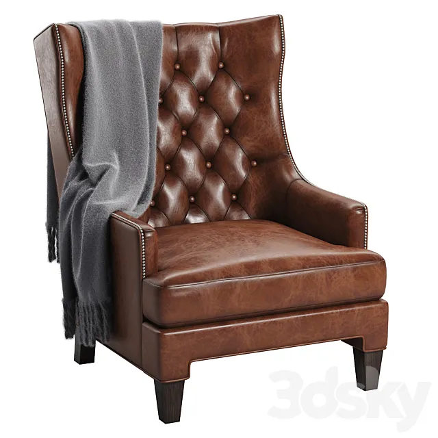 Maximus Wingback Chair 3DModel Maximus Wingback Chair 3DModel
