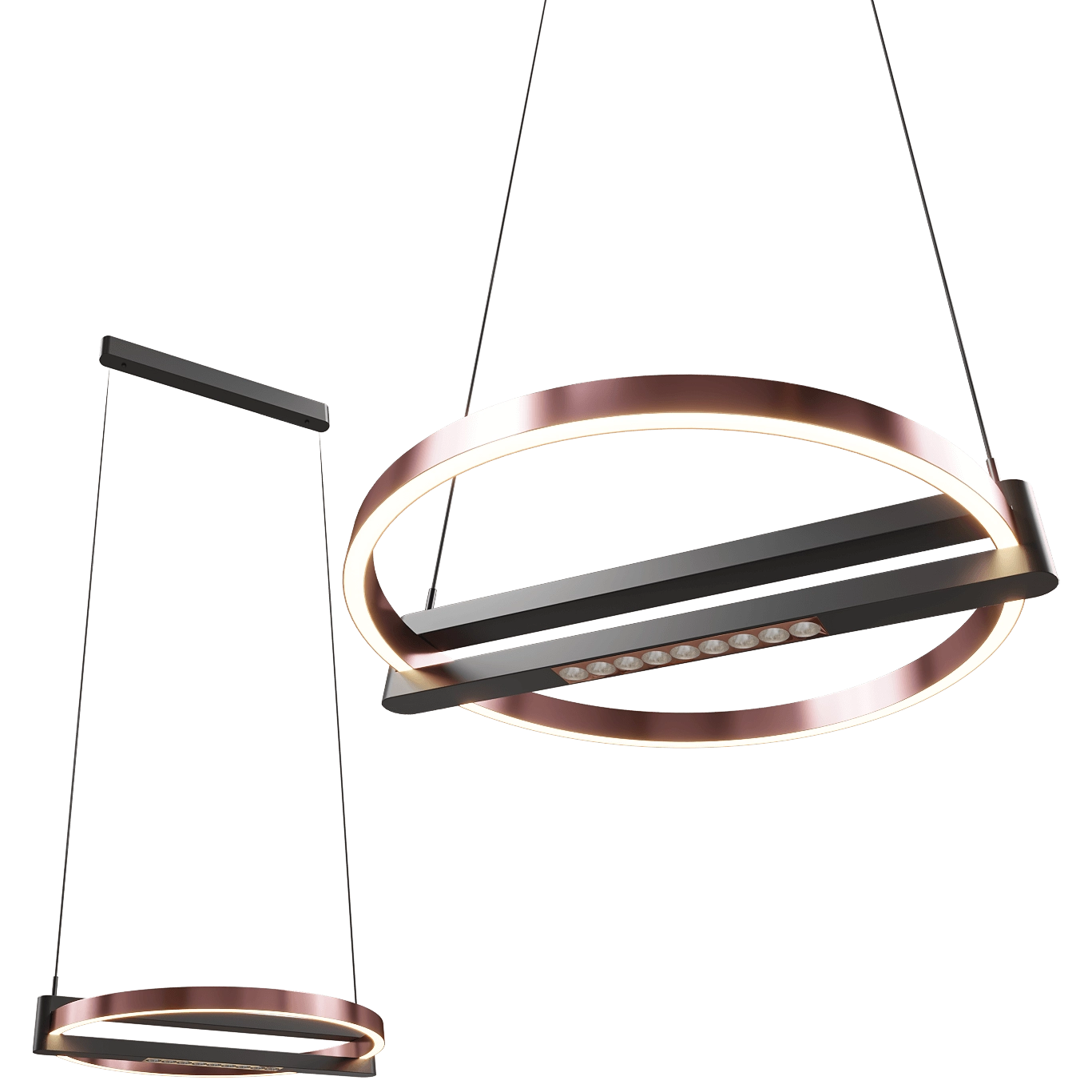 Maxlight – Pendant lamp Singapur P0552 round 3D Model
