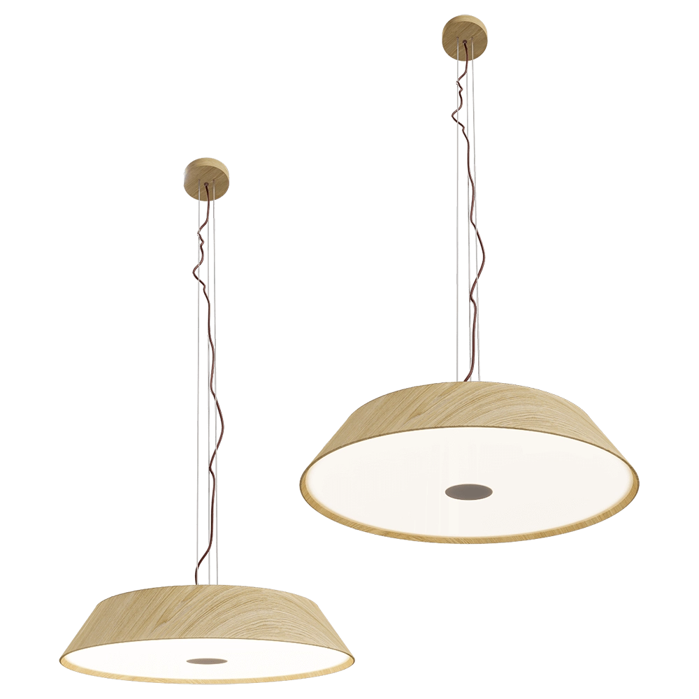 Maxlight – Pendant lamp Tamago P0550 oak 3D Model